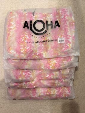 ALOHA Collection Pink & Yellow Floral Packing Cube